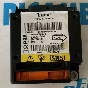 RICAMBI USATI 9647794180 CENTRALINA AIRBAG CITROEN C3 2° Serie 2002