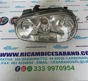 faro sinistro VOLKSWAGEN GOLF IV ANNO:1997 CODICE:15014500